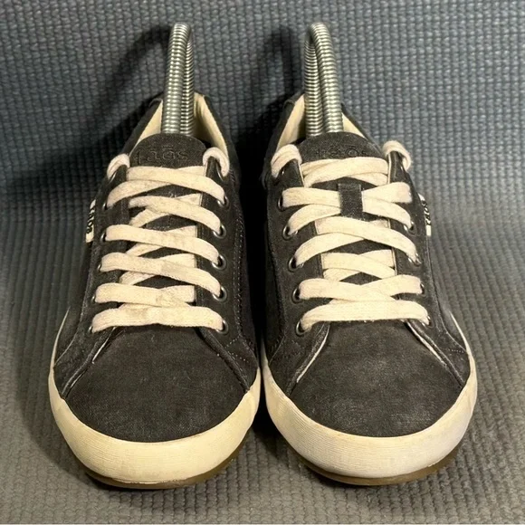 Taos Women's Star Charcoal Washed Canvas Sneakers Size 7 - Picture 3 of 9